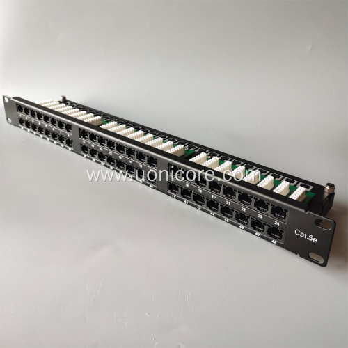 UTP 48 Ports CAT5E Vertical wiring patch panel